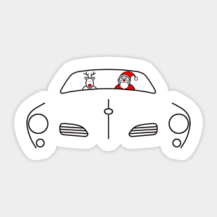 Karmann Ghia classic car Christmas special edition Sticker